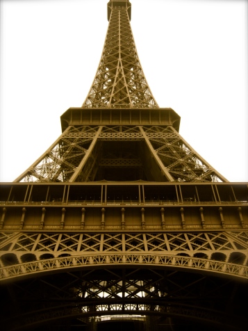 Beneath the Eiffel Tower, France